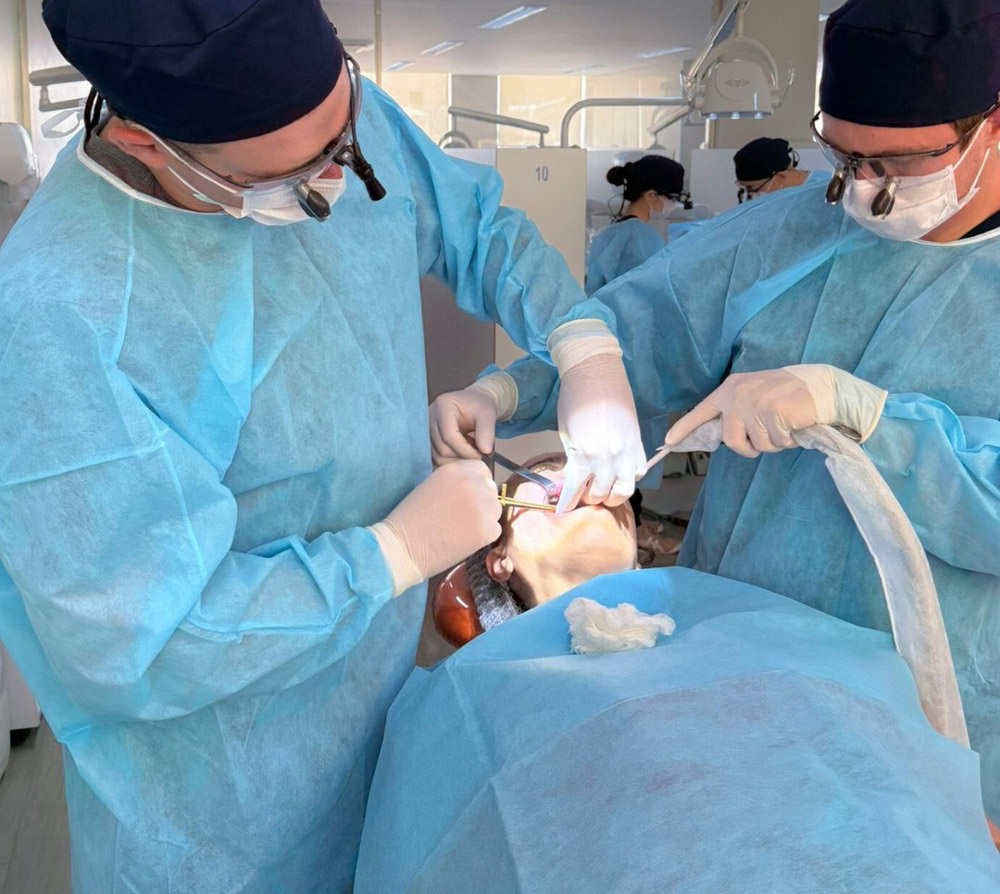 Root Canal Treatment in Progress