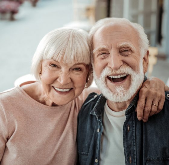Happy Senior Couple — Suncoastdental In Maroochydore, QLD